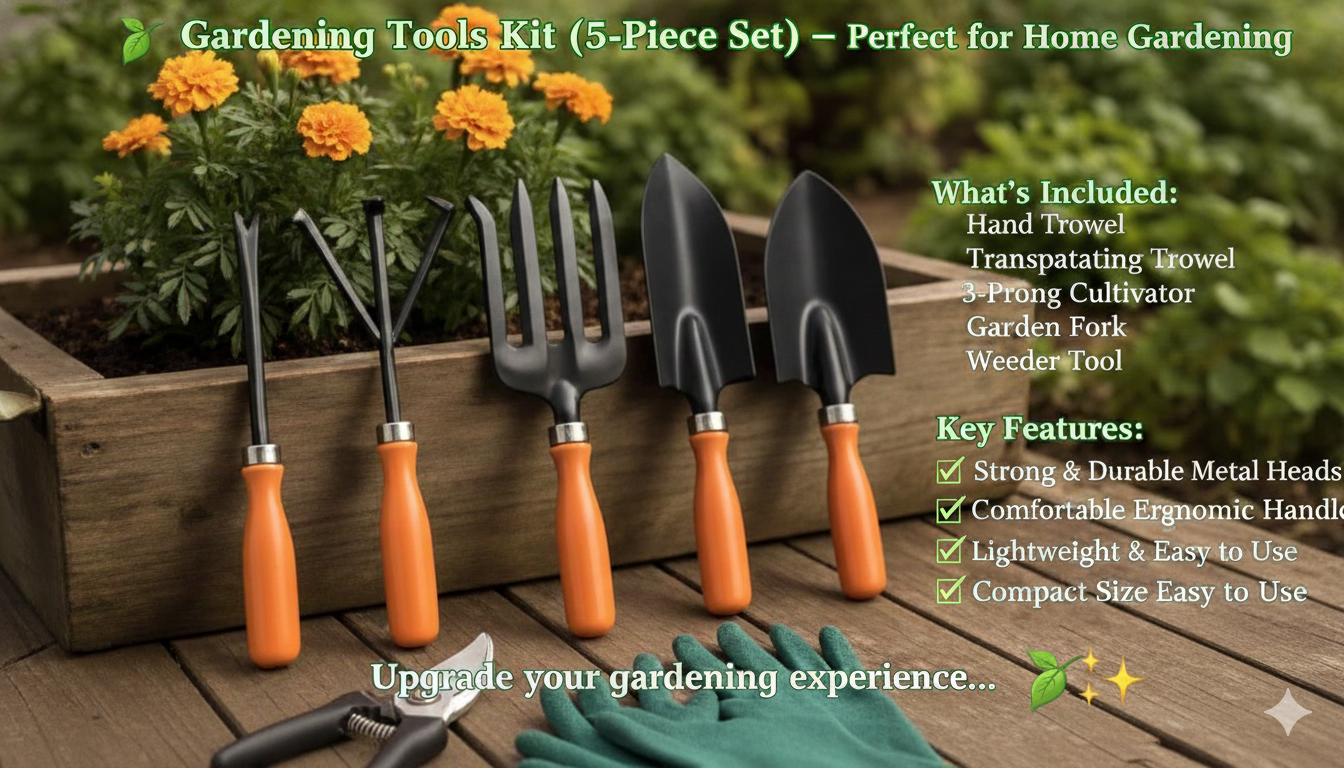 Gardening Tools Kit (5 Gardening Tool)