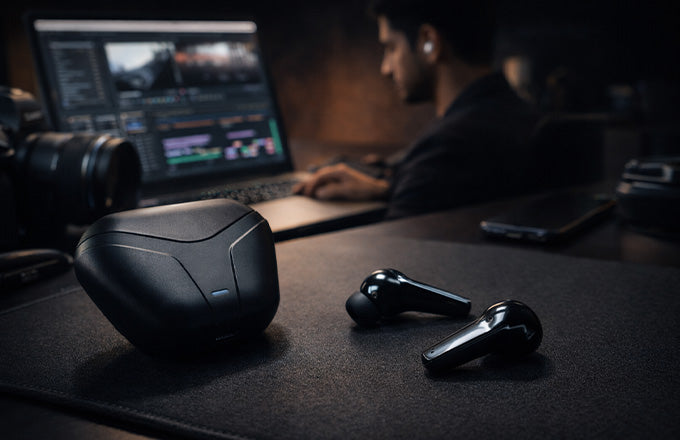 True wireless Earbuds Free Driving, Fast Charging, Lightweight & All Smartphone Compatibility