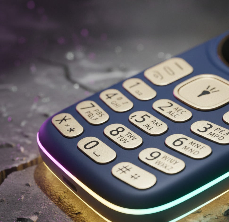 Dual SIM Keypad Mobile | 1100mAh Battery | Wireless FM | Torch | Auto Call Recording | 1.77″ Display | Music/MP3 Player | Made in India