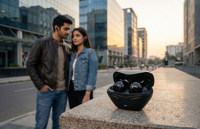 True wireless Earbuds Free Driving, Fast Charging, Lightweight & All Smartphone Compatibility